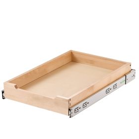 Pull Out Cabinet Organizer Soft Close Slide Out Shelf Wood Drawer 14"W x 21"D