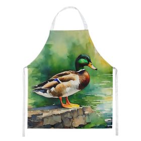 Mallard Apron Cooking Kitchen Server Baking Crafts Gardening for Adult Women Men, Unisex, Large, Multicolor