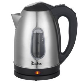 US Standard ZOKOP HD-1802S 120V 1200W 1.5L Stainless Steel Electric Kettle with Water Window [Same code 00574412]