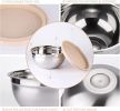 Mixing Bowls with Lids set 25 PCS Stainless Steel Nesting