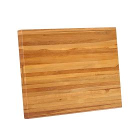 Kitchen Tools Multi-Purpose Cutting Board with Handle (Color: Natural, size: 24" x 18")